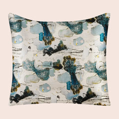 Taie d'oreiller carrée florale en soie | Satin Lifestyle
