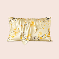 Taie rectangulaire florale en soie | Satin Lifestyle