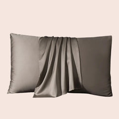 Taie d'oreiller unie en soie de mûrier naturelle l Satin Lifestyle