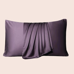 Taie d'oreiller unie en soie de mûrier naturelle l Satin Lifestyle