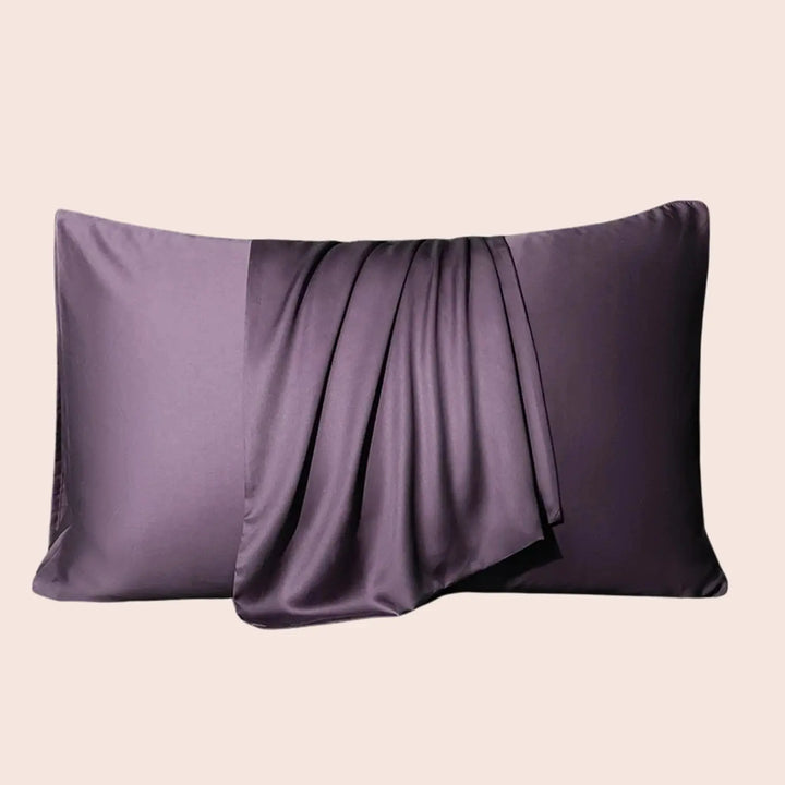 Taie d'oreiller unie en soie de mûrier naturelle l Satin Lifestyle